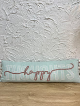 Happy Thoughts Embroidered  Cushion 82x26cm